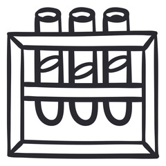 test tube rack stroke.eps