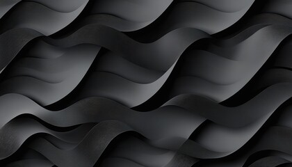 Obraz premium Seamless abstract minimal curved lines in black and white, refined high-end monochrome luxury pattern, sophisticated futuristic refinement