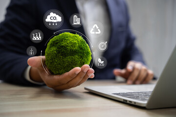 World environment day, Responsibility for a green planet, Sustainable growth, and global...