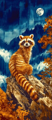 A magical racoon