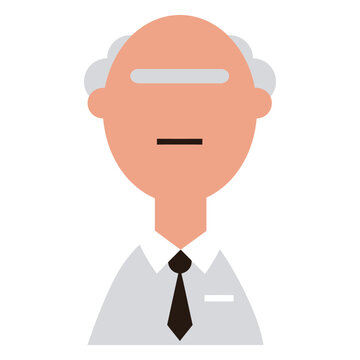 baldy tie unibrow.eps