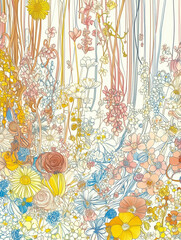 An explosion of flowers