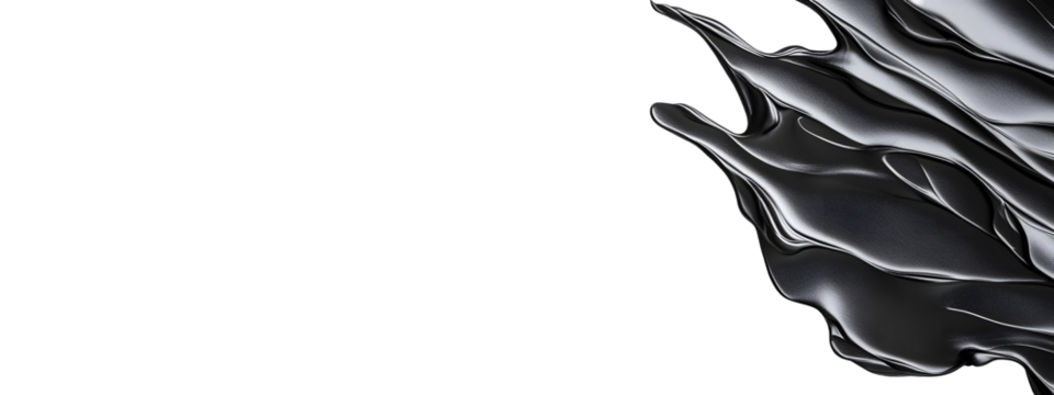 Dramatic Black and White Abstract Composition with Striking Contrast