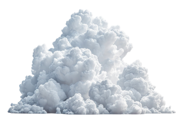 Partially Cloudy Night – 3D Illustration – Isolated on Transparent Background