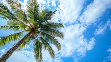 Professional High-Resolution Coconut Palm Tree Image for Tropical Themes and Designs