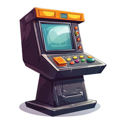 Retro arcade game machine nostalgic gaming fun