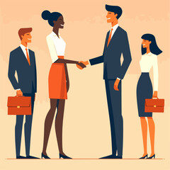 business people shaking hands