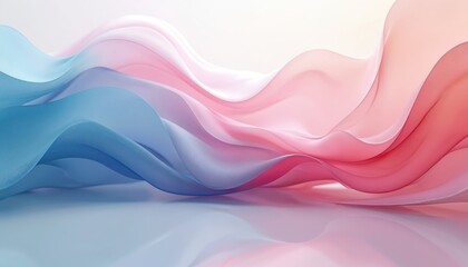 Pink, blue fabric ribbon waves convey Pregnancy, Infant Loss Awareness Month concept. October 15 miscarriage, stillbirth, ectopic pregnancy, newborn deaths rememberance day. Show support, global