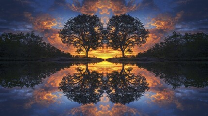 Celestial Mirror Reflection