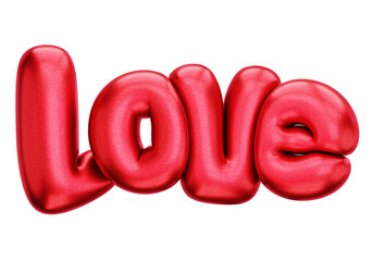 Love Text Balloon