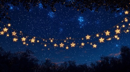 Midnight Star Garland