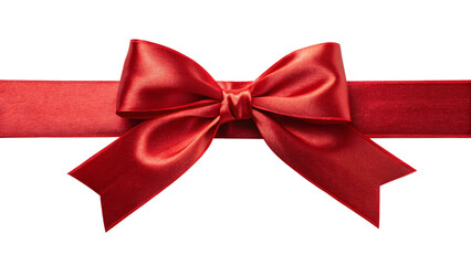 Fototapeta premium Opulent Red Ribbon on Transparent Background - Luxury Decorative Element for Logos, Packaging, and Premium Marketing Materials (Royalty-Free PNG)