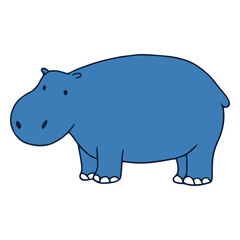 Obraz premium hippo zoo nature animal.eps