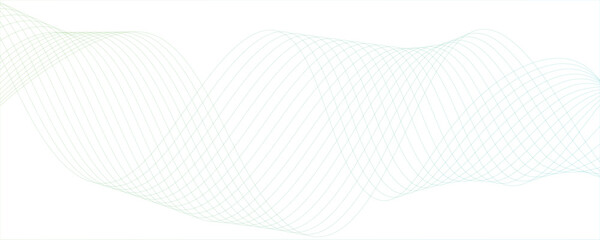 illustration of an abstract luxury lines background. Abstract vector background with green wavy lines. greenwave background  Digital frequency. Elegant abstract smooth swoosh speed gray wave modern 
