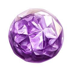 A mesmerizing amethyst sphere radiant purple hues a jewel of captivating beauty