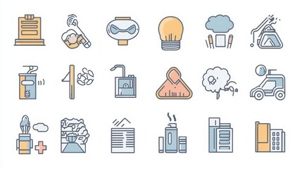 Modern Line Icons Set