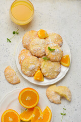 Orange Crack Cookies.top veiw.style hugge