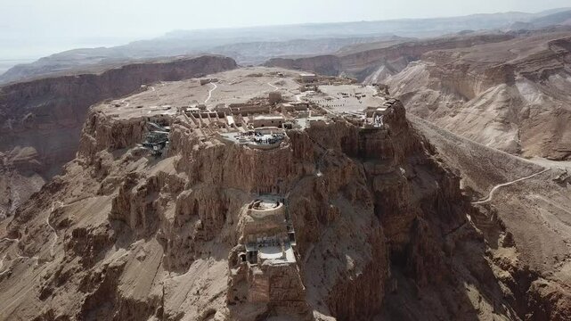 Aerial View of HIstoric Attraction in Massada