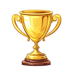 A gleaming golden trophy a symbol of victory and success