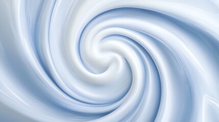 Fototapeta premium A swirling abstract design in shades of blue and white, creating a sense of movement and fluidity.