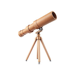 Cardboard telescope illustration isolated on a transparent background