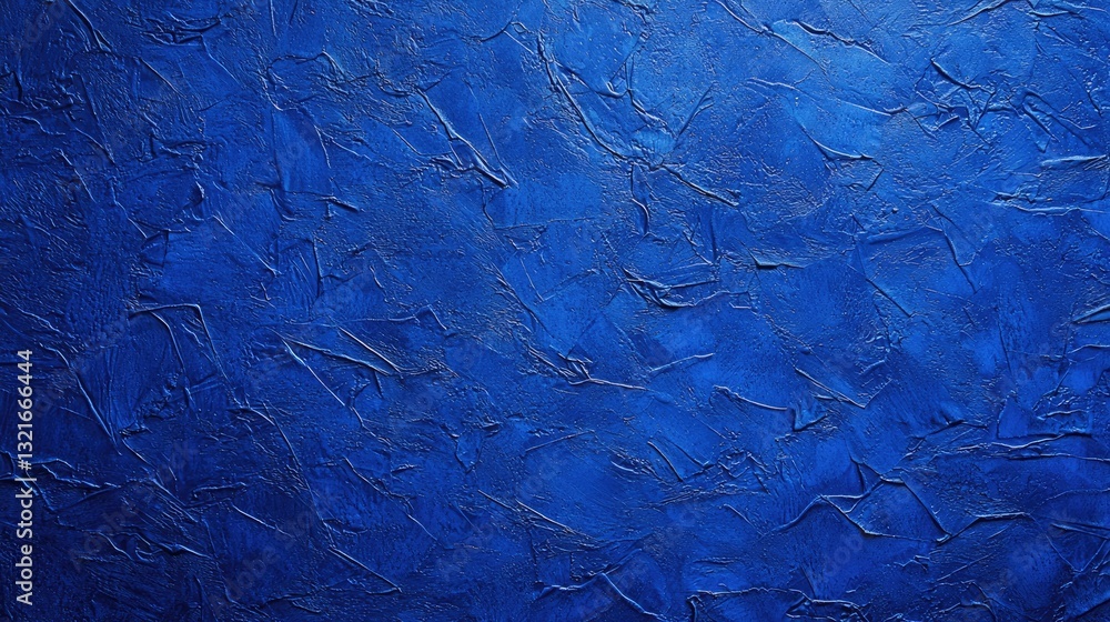 Poster a bold royal blue background with subtle glowing highlights for added depth.
