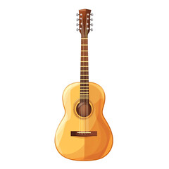 Naklejka premium Acoustic guitar ready to play sweet melodies