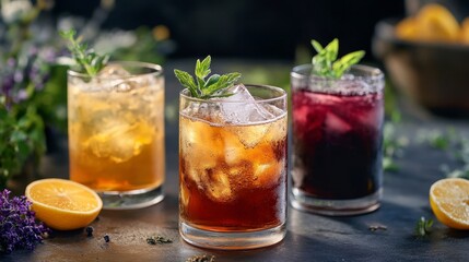 Refreshing Cocktail Trio