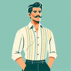 Fototapeta premium Mexican character illustration