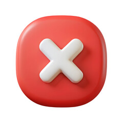 Fototapeta premium tick checkmark cross approved error mark, tick, cross, vector, vote, check, ok, icon, right, checkmark, button, sign 3D icon illustration png