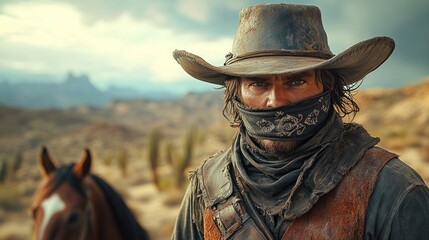 The Lone Gunslinger: A Western Portrait