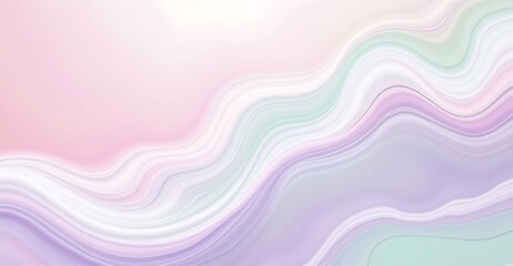pastel swirls pink purple green abstract