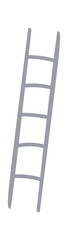 Hand drawn metal step ladder