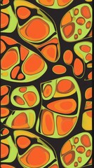 Psychedelic Abstract Pattern Design: Vibrant Geometric Shapes