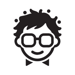 Funny cartoon character on white background