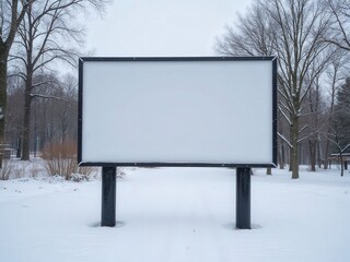 Fototapeta premium Billboard Mockup Advertising Ready Space