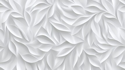 Abstract White Leaf Design: A Modern and Elegant Background