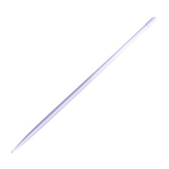 Thin Transparent Tube on a White Background for Various Uses