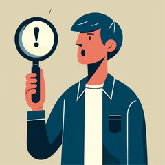 someone holding a magnifying glass