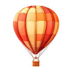 Fototapeta premium A cheerful hot air balloon soaring high a joyful adventure