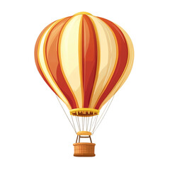 Fototapeta premium A cheerful hot air balloon soaring high in the sky a whimsical adventure awaits