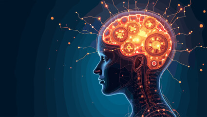 Human Mind as Mechanical Gears Powered by Electrical Energy Concept