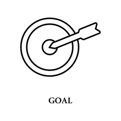 Icon a goal, isolated against a clean background.