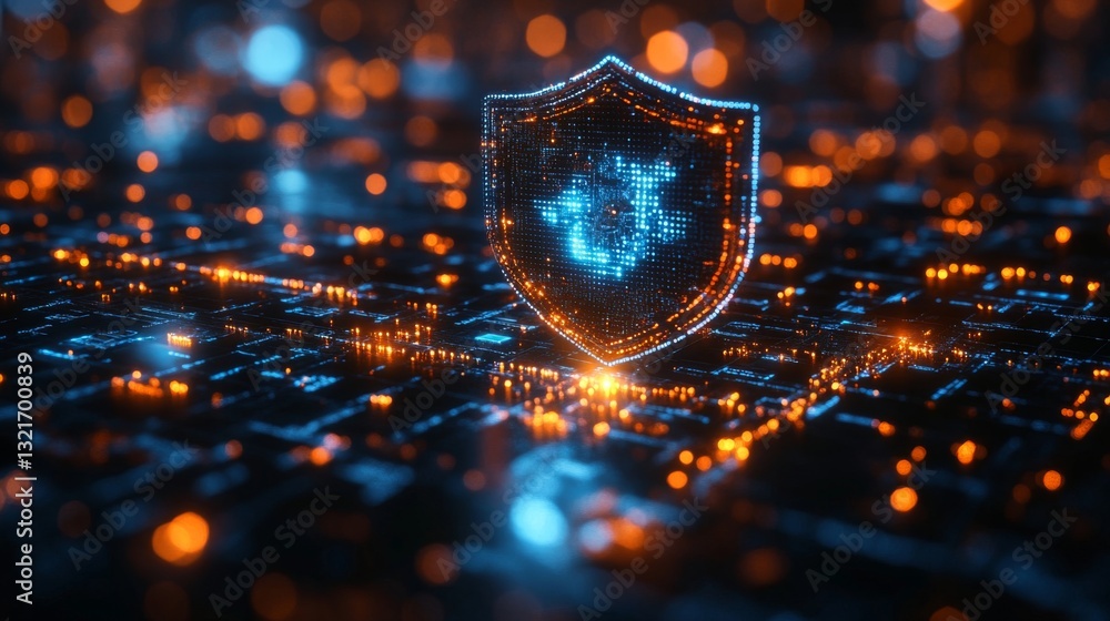 Fototapete Quantum encryption utilizes concepts like qubits, superposition, and entanglement to provide advanced security against eavesdropping and ensure data integrity in communication protocols.