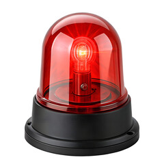 emergency light isolated on transparent background Generative Ai