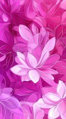 Stunning Abstract Floral Design: A Vibrant Floral Pattern