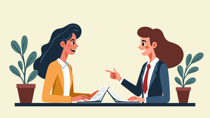 Young Businesswoman and Investor Negotiating a Successful Partnership