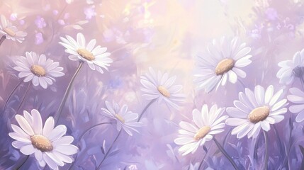 Obraz premium Serene Daisy Fields Bloom