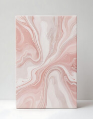 Soft Pink and White Marble Canvas Art