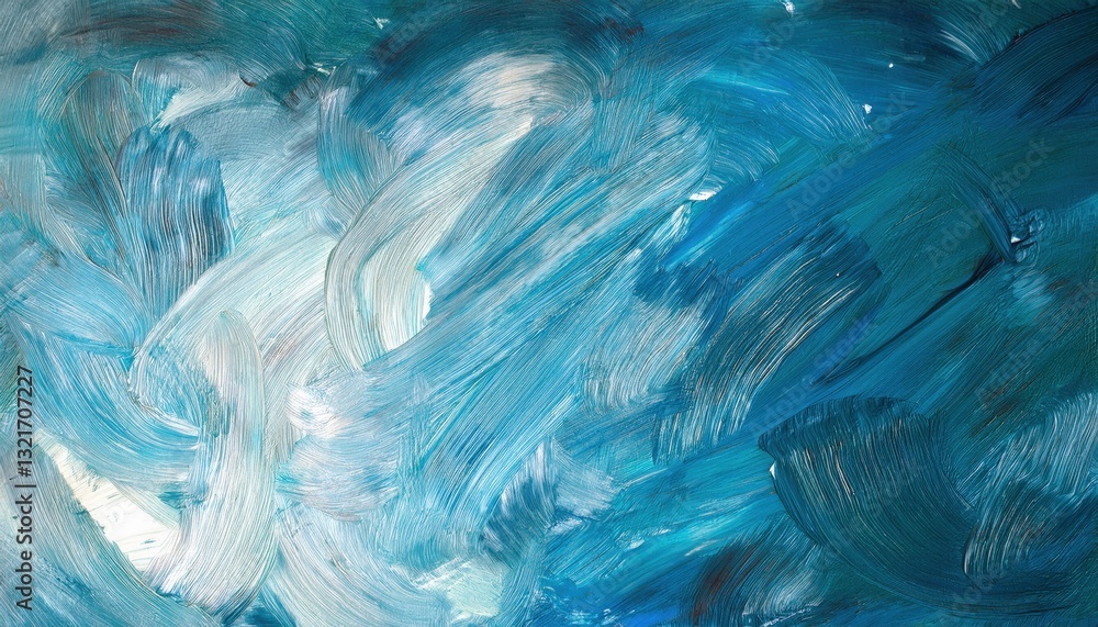 Aufkleber dynamic abstract blue brushstroke texture with flowing paint pattern for modern backgrounds, design 